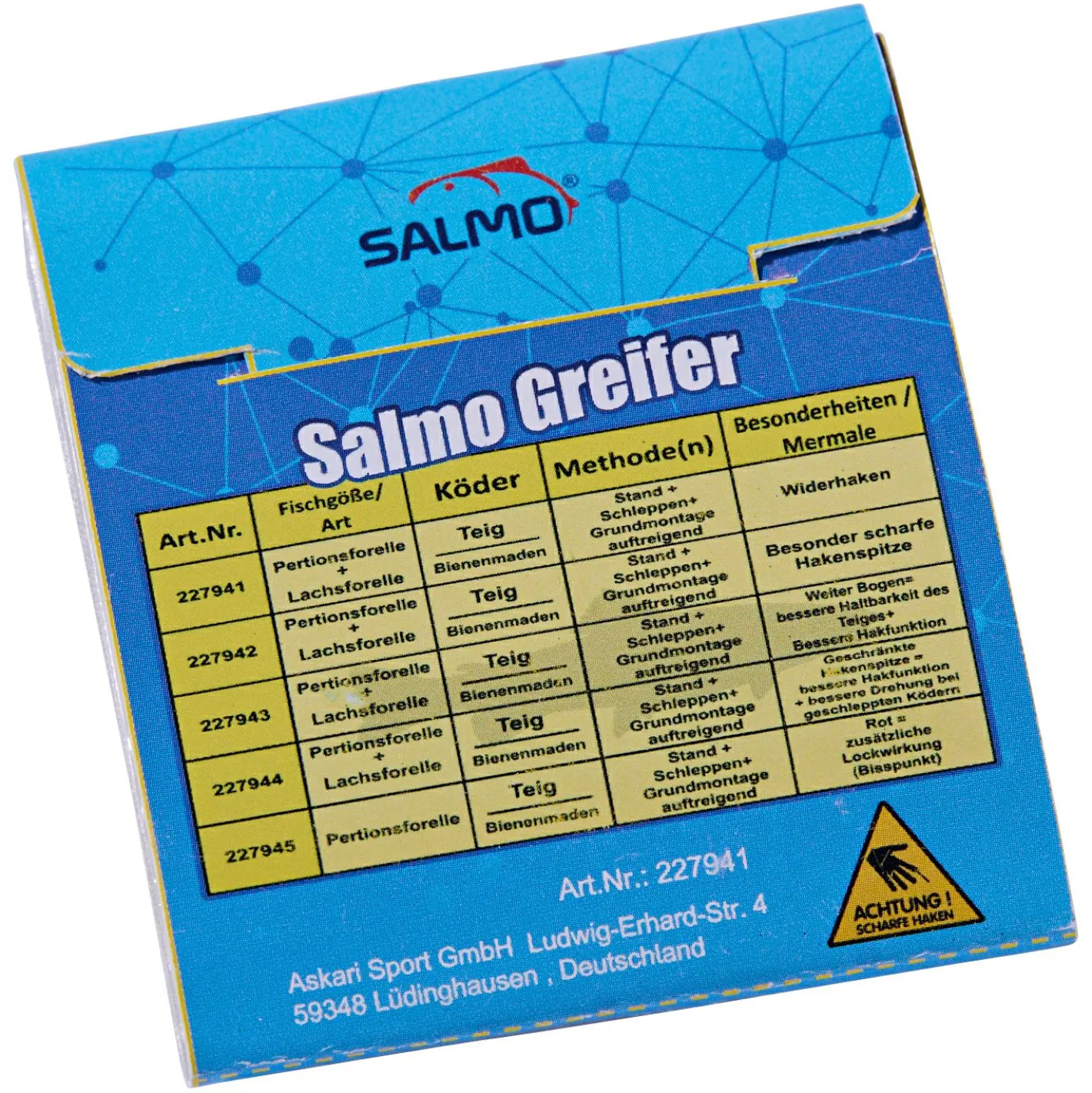 Discount Salmo Greifer Vorfachhaken Teig (60 cm)