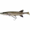 Savage Gear Gummiköder ·Gummifische & Shads|Raubfischangeln Kunstköder<3D Pike Shad (White Pike)