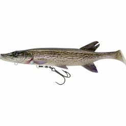 Savage Gear Gummiköder ·Gummifische & Shads|Raubfischangeln Kunstköder<3D Pike Shad (White Pike)