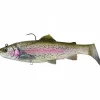 Savage Gear Gummiköder ·Gummifische & Shads<3D Trout Shad (Clear Rainbow Trout)