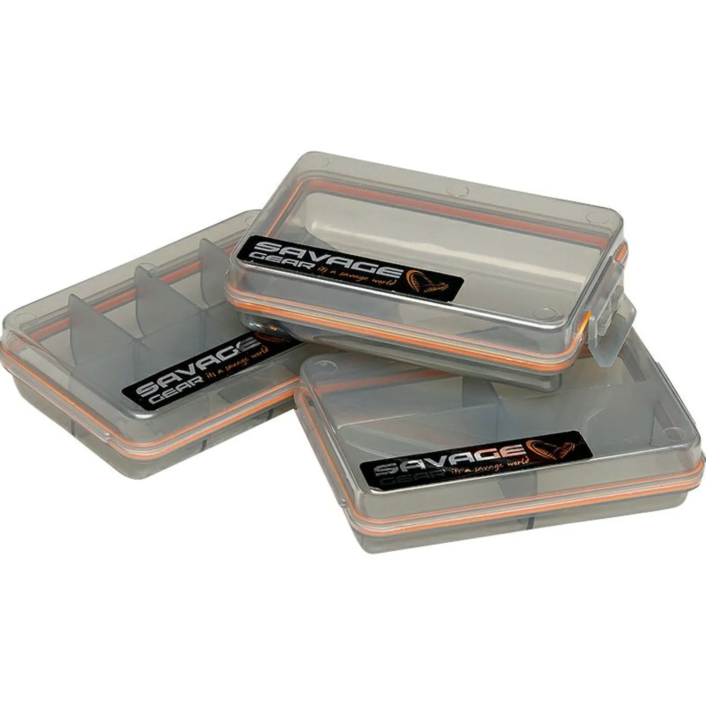 Savage Gear Angelkoffer & Angelboxen ·Angelboxen<Köderbox Pocket Smoke Box (Dreierpack)