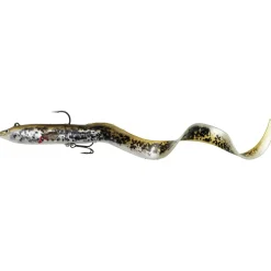 Savage Gear Gummiköder ·Gummiaale|Raubfischangeln Kunstköder<Sandaal Softbait 4D Real Eel (Olive Pearl PHP)
