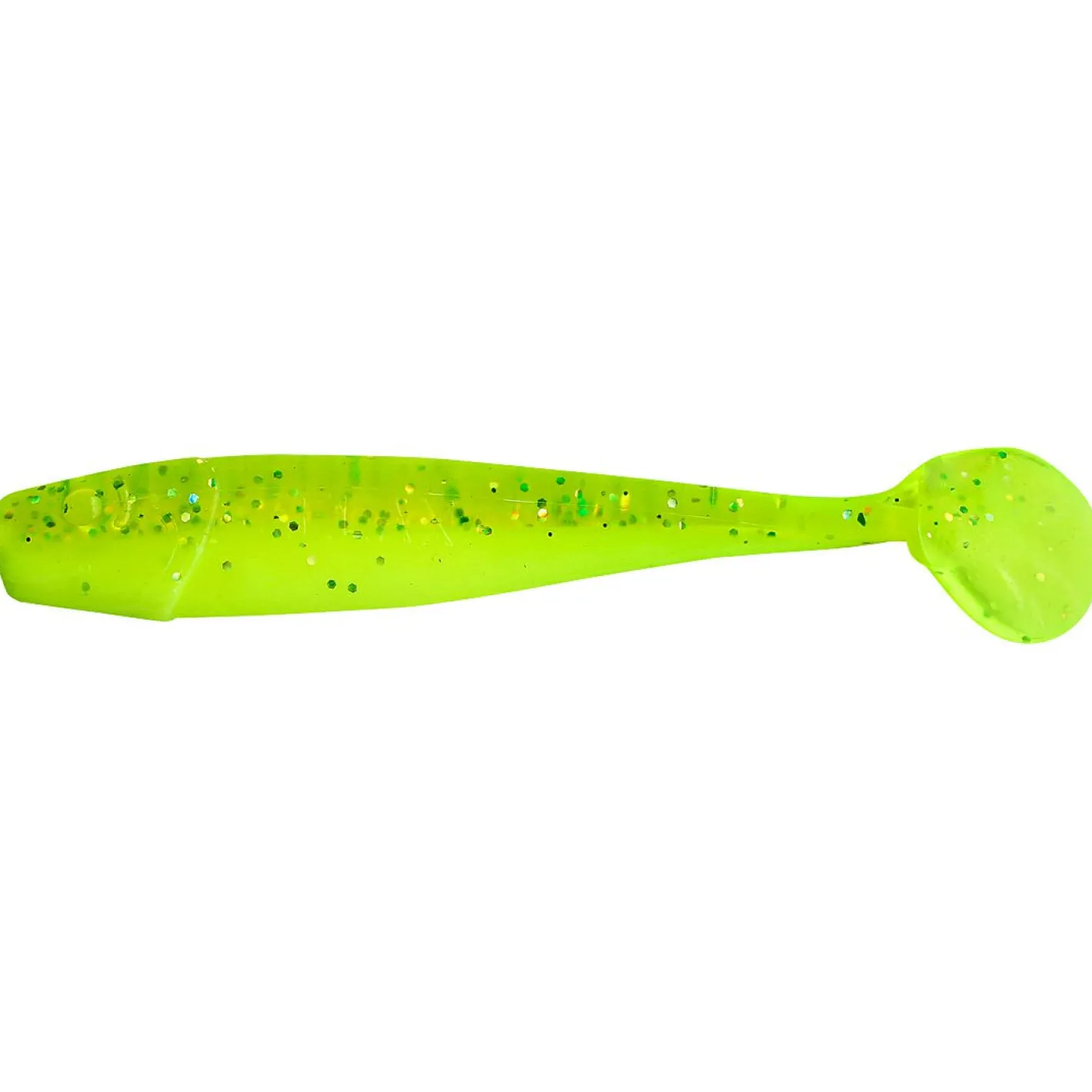 ShadXperts Gummiköder ·Gummifische & Shads|Raubfischangeln Kunstköder<Shad King 4" (Fluogrün/Glitter)