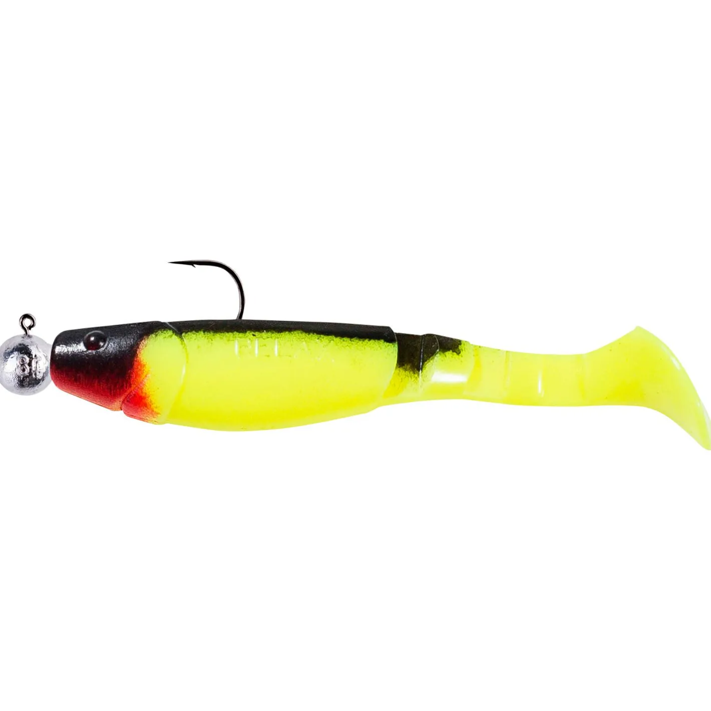 ShadXperts Gummiköder ·Fertig Montierte Gummifische<Shad Kopyto-Classic 3"/4" (Fluogelb/Schwarz)
