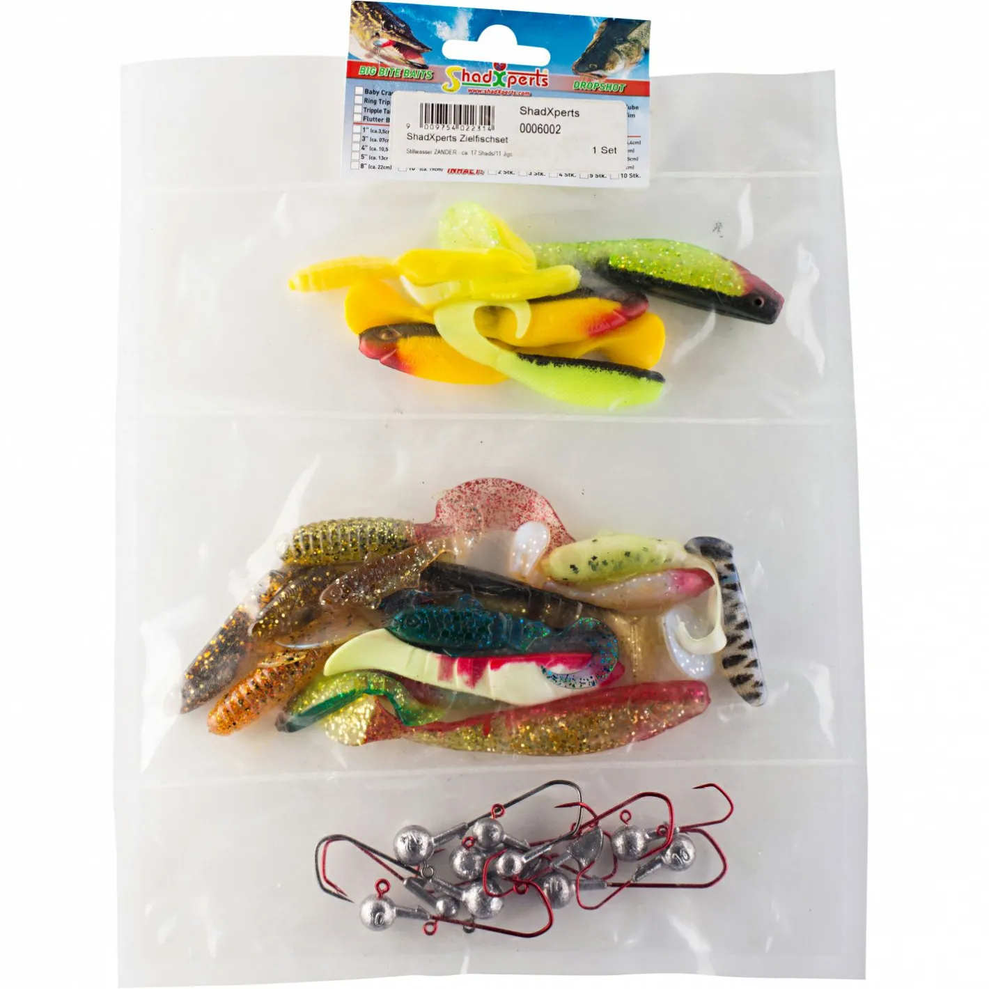 Sale ShadXperts Softbait Stillwasser Zander Set