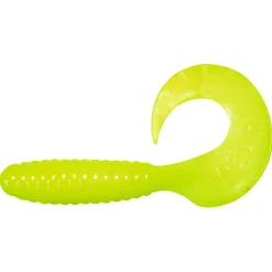 ShadXperts Gummiköder ·Twister|Raubfischangeln Kunstköder<Twister 3" (Fluogelb)