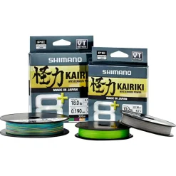 Shimano Geflochtene Schnüre<Kairiki 8+ Mysterious Power (300 m, grey)