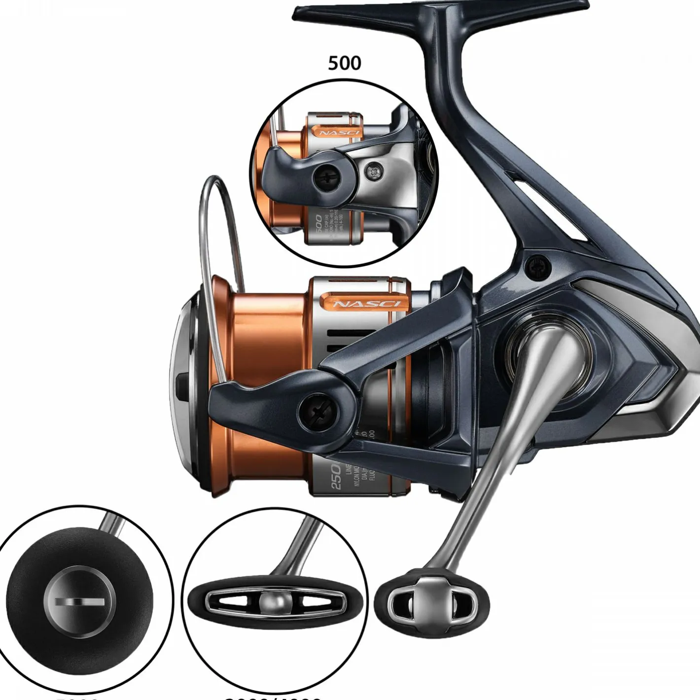 Shimano Raubfischrollen<Spinnrolle Nasci FD C5000 XG