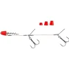 Clearance Shirasu Kunstköder Screw in Hechtsystem (mit Wechselgewichten, fluo rot UV)