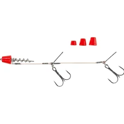 Clearance Shirasu Kunstköder Screw in Hechtsystem (mit Wechselgewichten, fluo rot UV)