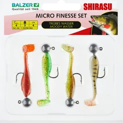 Shirasu Kunstköder-Sets|Gummiköder ·Fertig Montierte Gummifische<Microköder Set Trübes Wasser