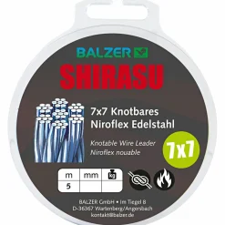 New Shirasu 7x7 Stahlvorfach (Knot-/Erhitzbar)