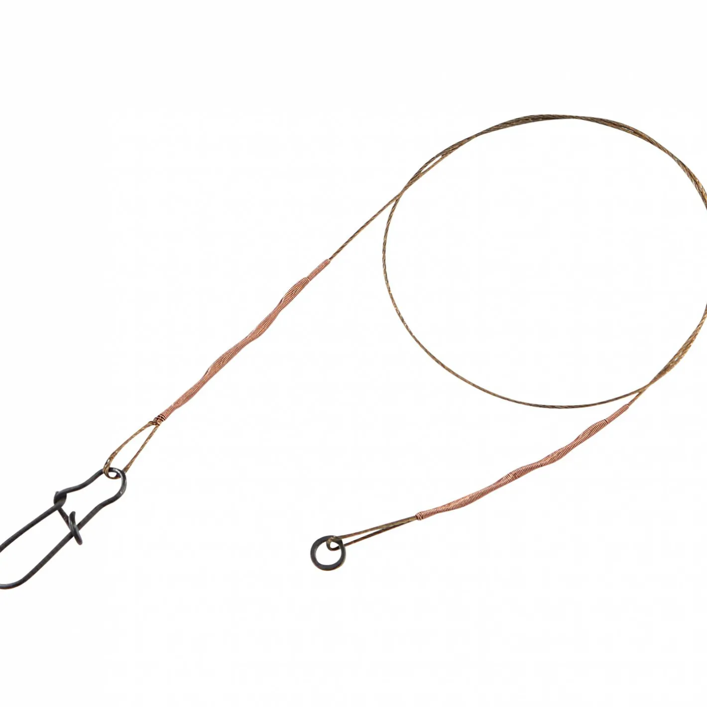 New Shirasu 7x7 Stahlvorfach mit Solid Ring und Snap