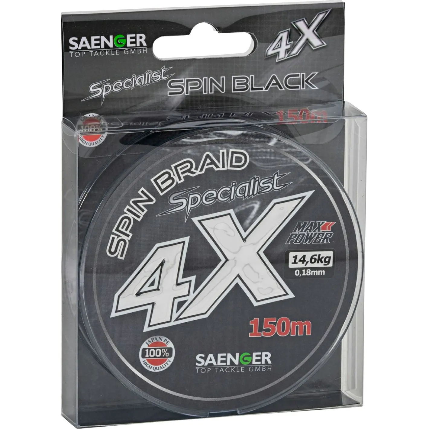 Su00e4nger Raubfischschnüre|Raubfischschnüre<Sänger Specialist Spin (black)