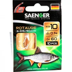 Su00e4nger Angelhaken|Friedfischangeln-Zubehör<Sänger Zielfisch-Haken, gebunden (Rotauge S-515)