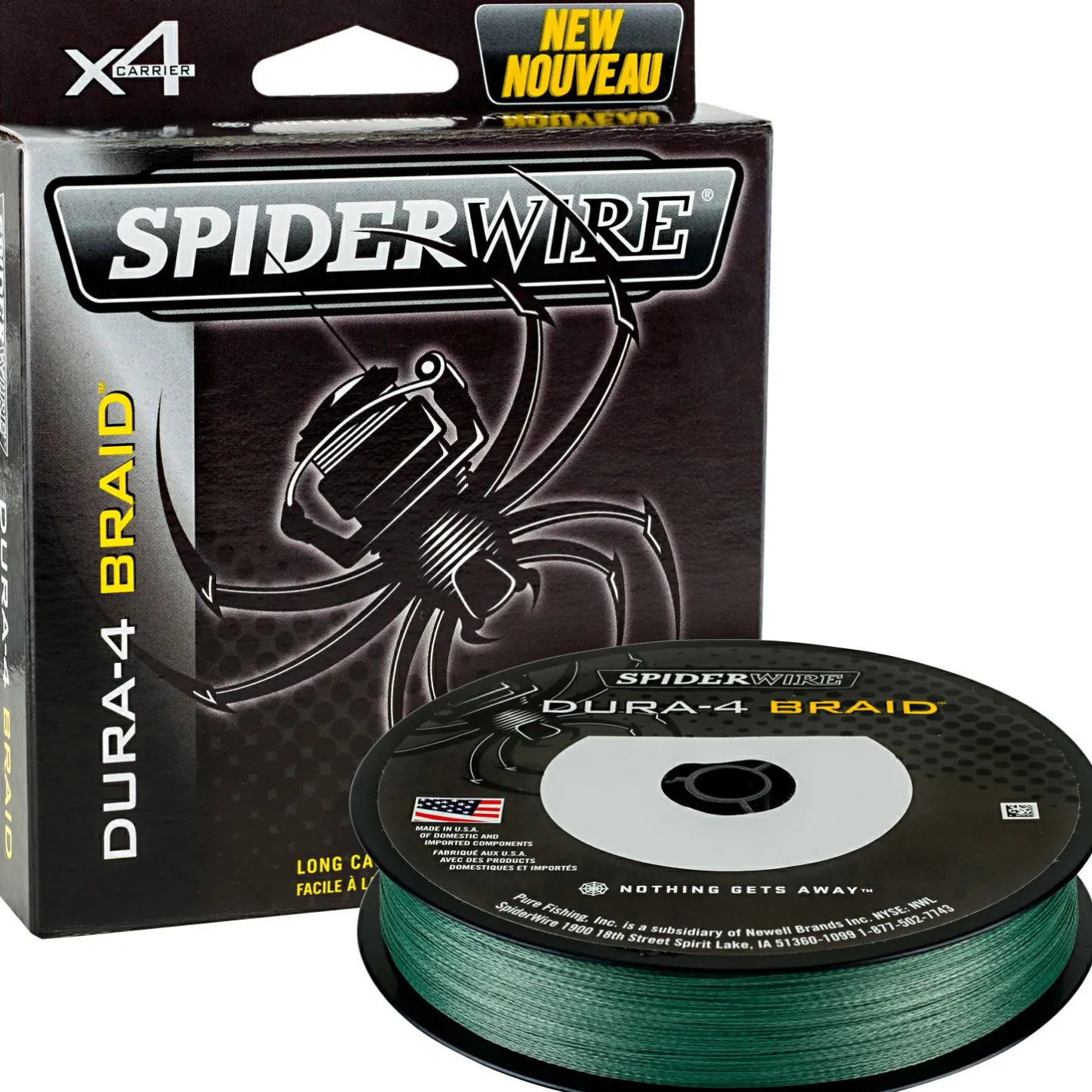 Outlet Spiderwire Angelschnur Dura 4 (Green, 150 m)