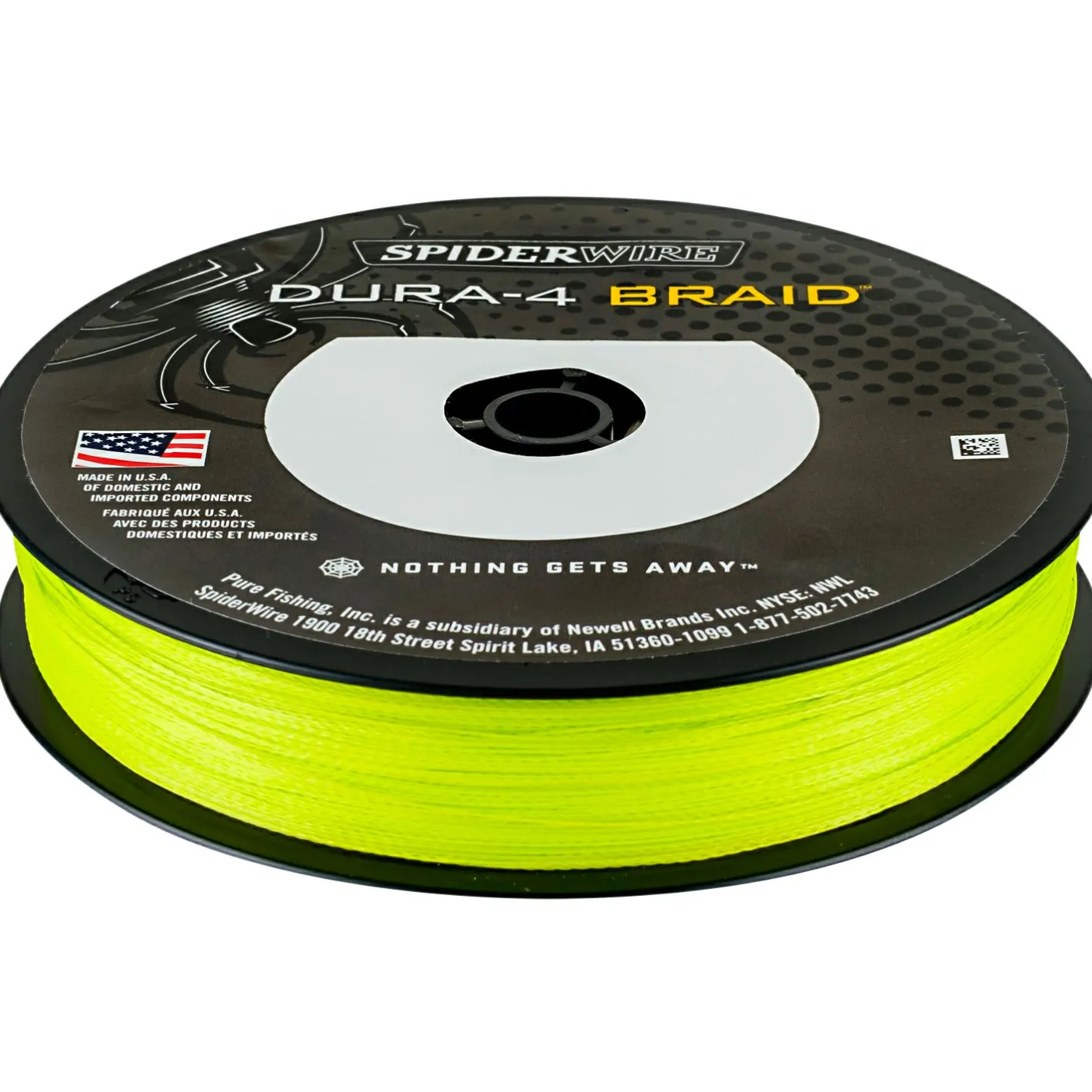 Spiderwire Geflochtene Schnüre<Angelschnur Dura 4 (Yellow, 150 m)