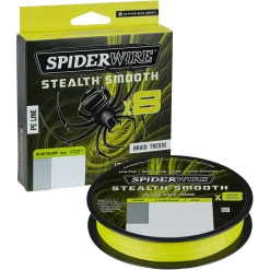 Spiderwire Geflochtene Schnüre<Angelschnur Stealth Smooth 8 (Hi-Vis yellow, 150 m)