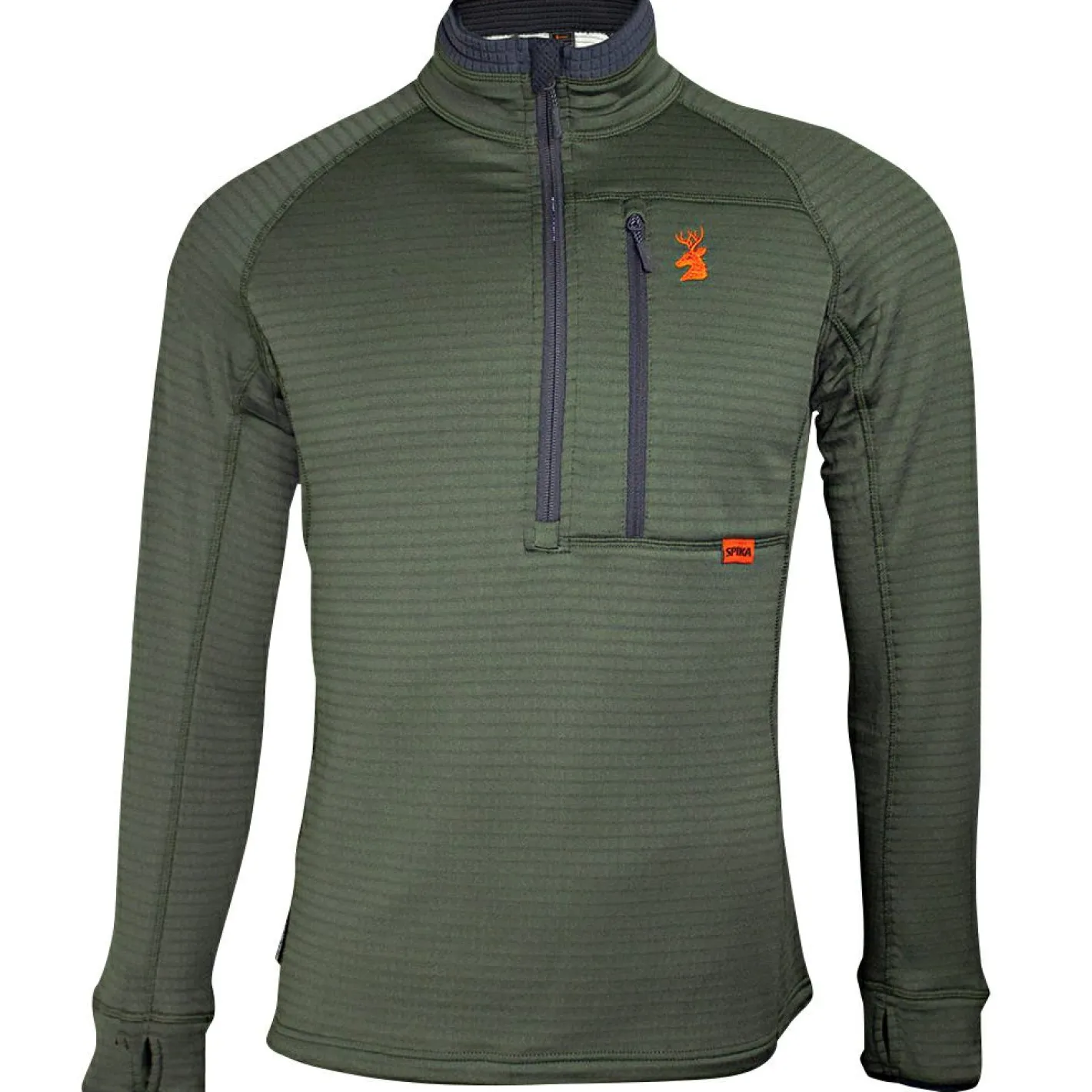 Spika Angelpullover & -Strickjacken<Gridfleece Top Herren (Performance Olive)