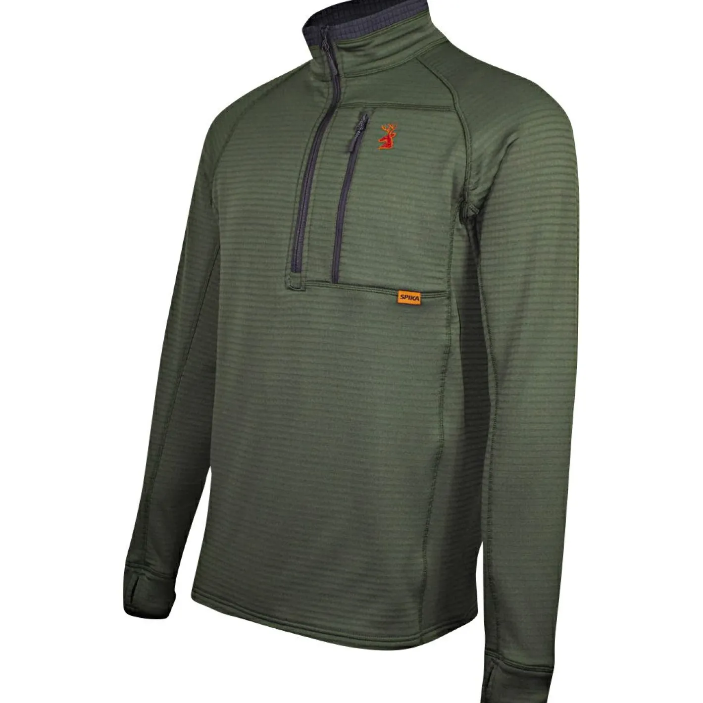 Spika Angelpullover & -Strickjacken<Gridfleece Top Herren (Performance Olive)