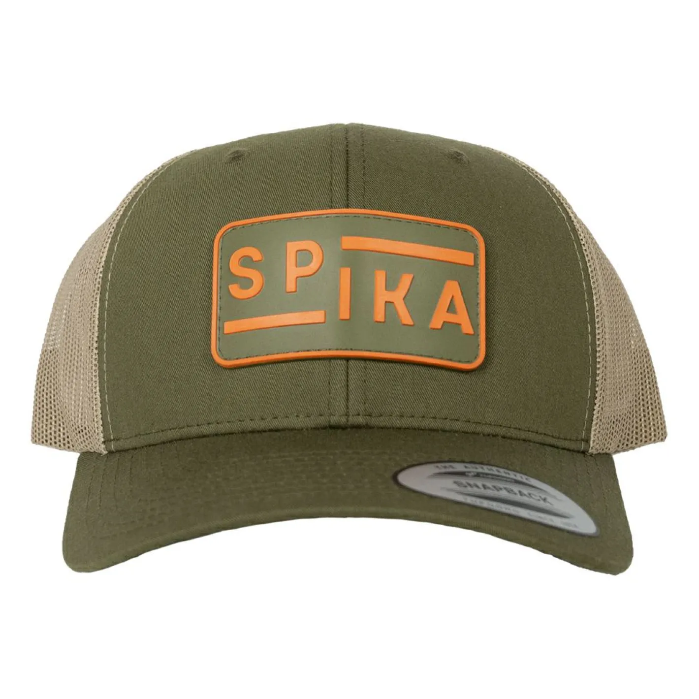 Hot Spika Trucker Cap Unisex (Olive/Tan)