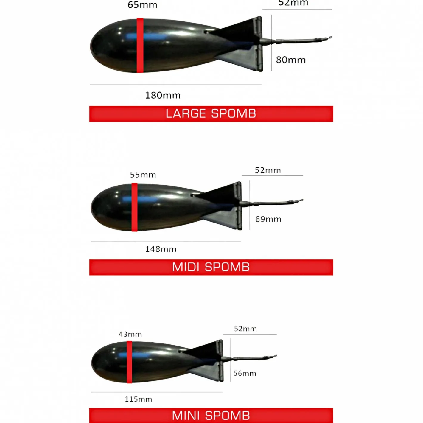 Spomb Angelfutter-Zubehör<Futterrakete Bomben