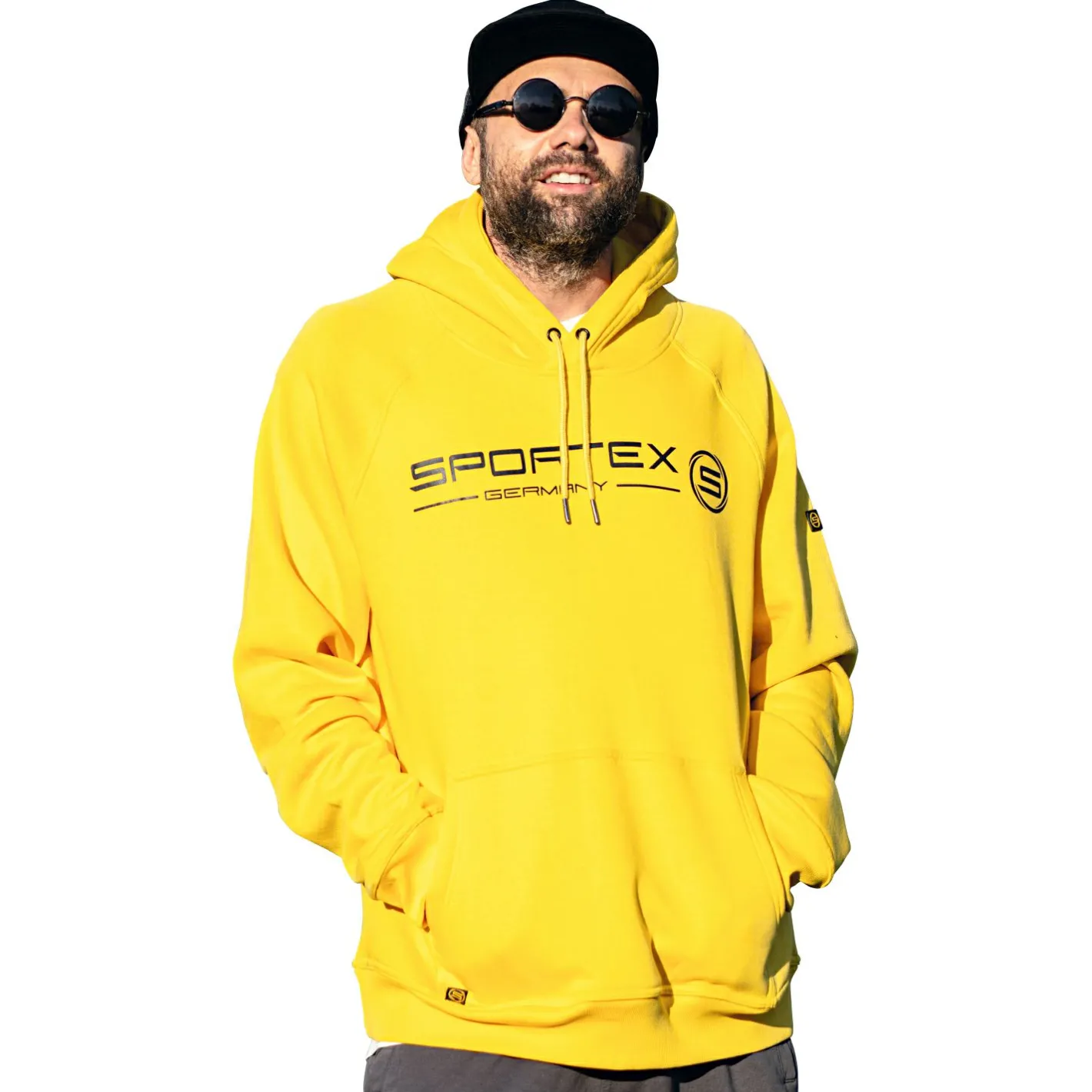 Sportex Angelpullover & -Strickjacken<Hoodie Herren (Yellow)