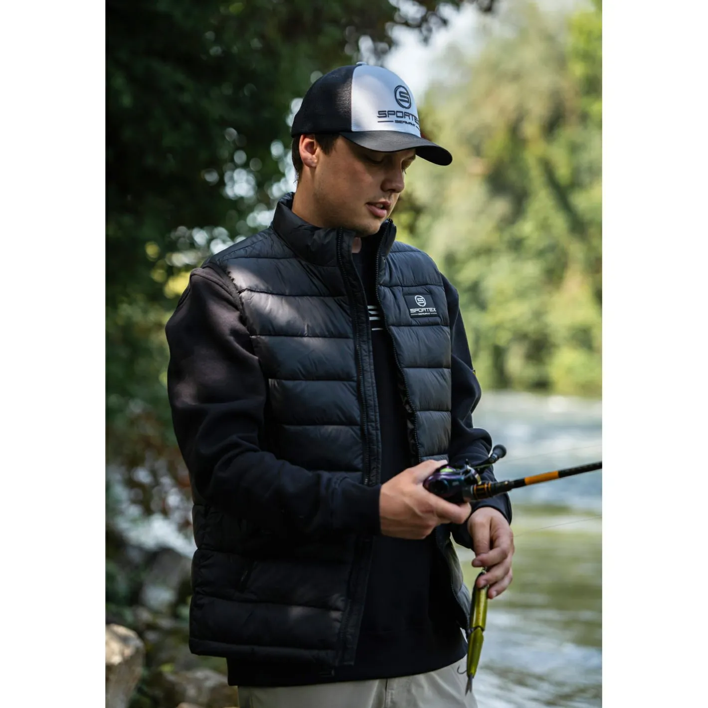 Outlet Sportex Vest Herren (Black)