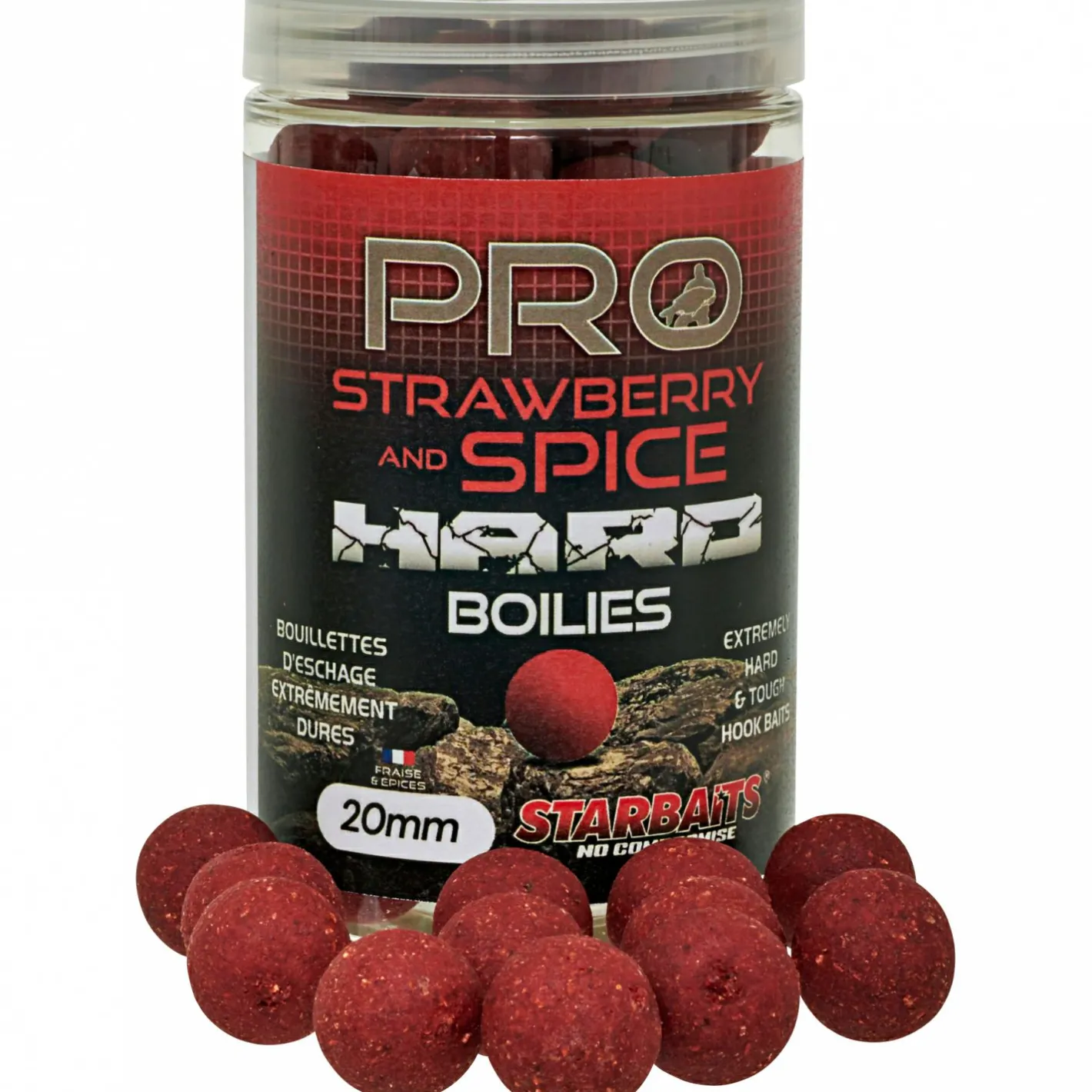 Starbaits Karpfenfutter|Karpfenfutter·Boilies & Popup Boilies<Pro Hard Baits (Strawberry Spice)
