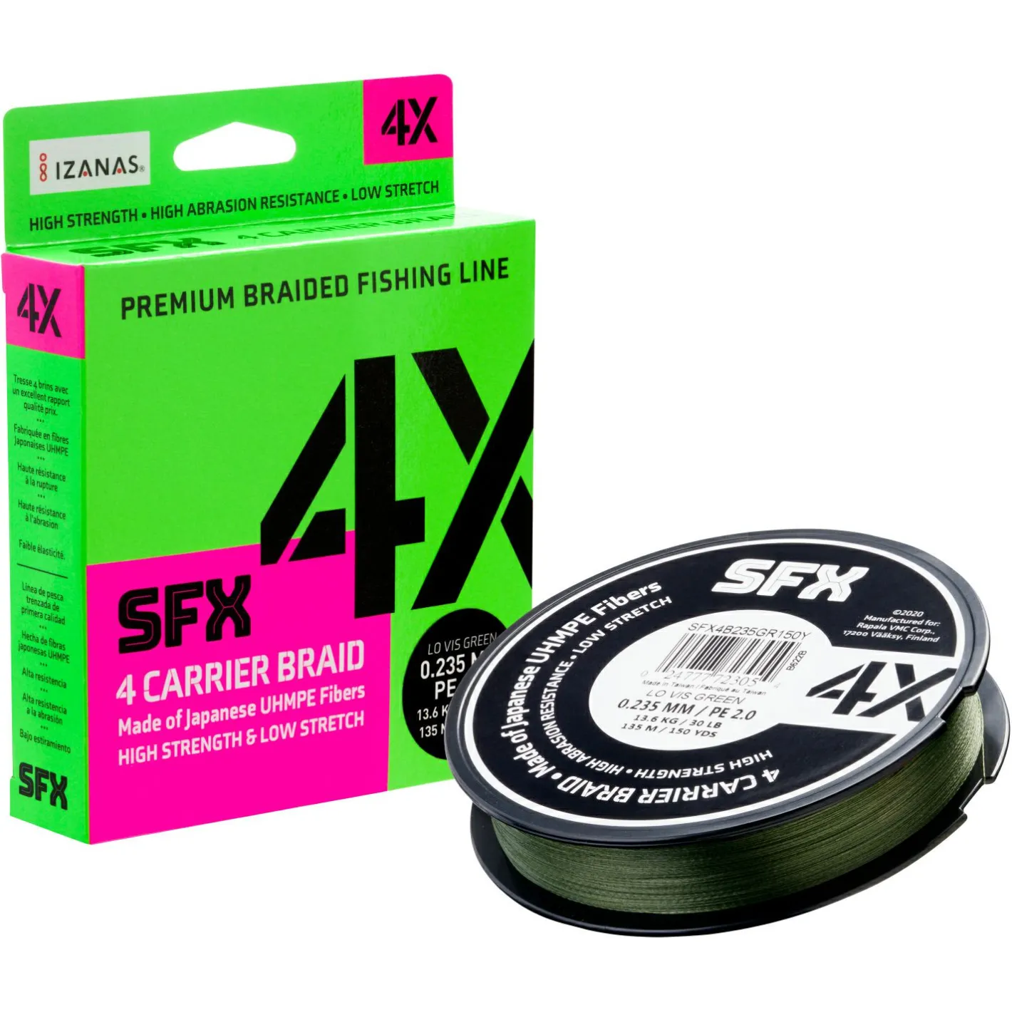 Sufix Geflochtene Schnüre<X4 Braid (green, 200 - 300 m)
