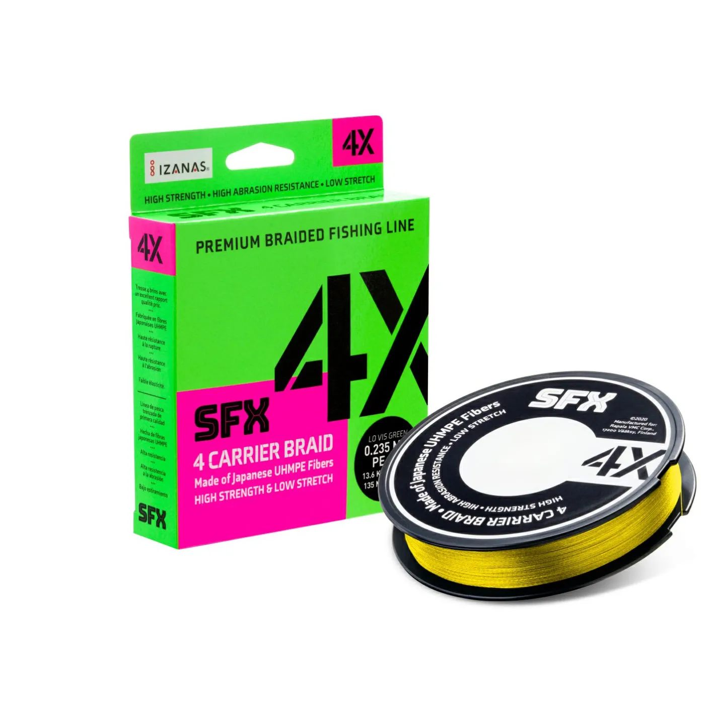 Sufix X4 Braid (yellow, 200 - 300 m)