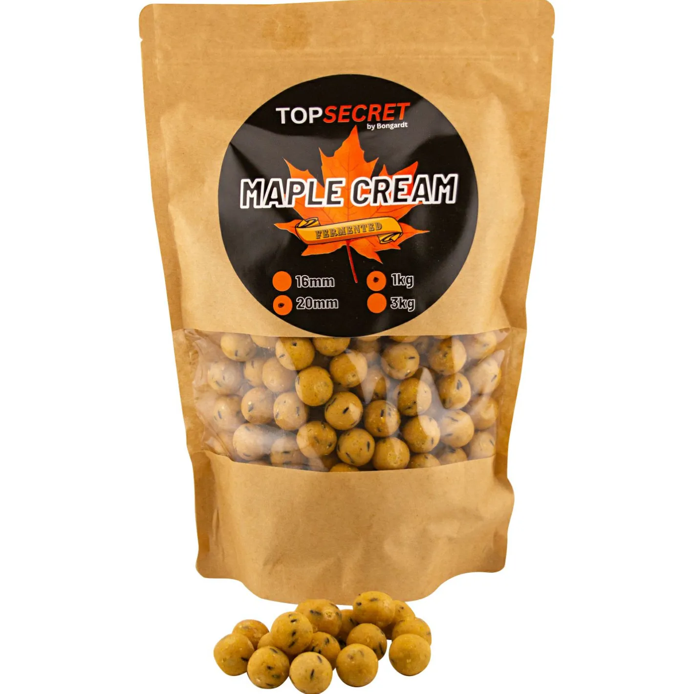 Top Secret Karpfenfutter·Boilies & Popup Boilies|Karpfenfutter<Boilies Maple Cream