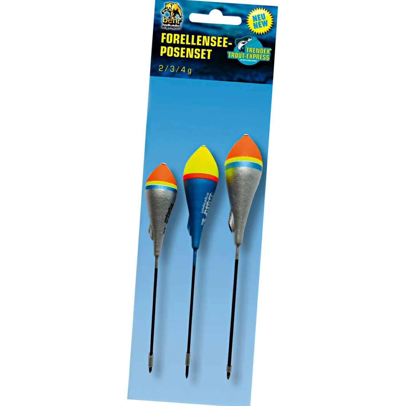 Trendex Forellenposen|Angelposen-Sets<Trout-Express Forellensee-Posenset