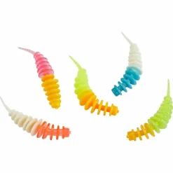 Trout Attack Forellen-Kunstköder<Aromatisierte Forellen-Würmer (Mix 3, Pellet)