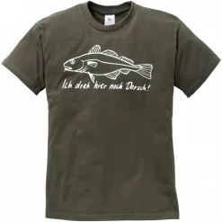 Sale T-Shirt "Ich dreh hier noch Dorsch!" Herren (Oliv)