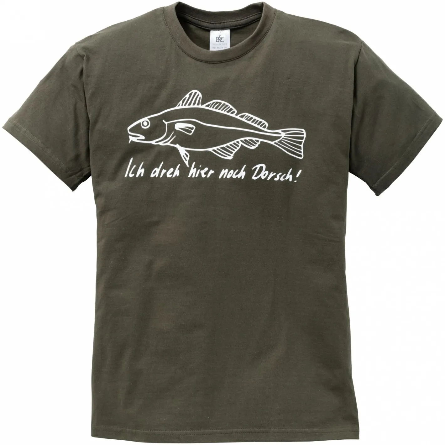Sale T-Shirt "Ich dreh hier noch Dorsch!" Herren (Oliv)