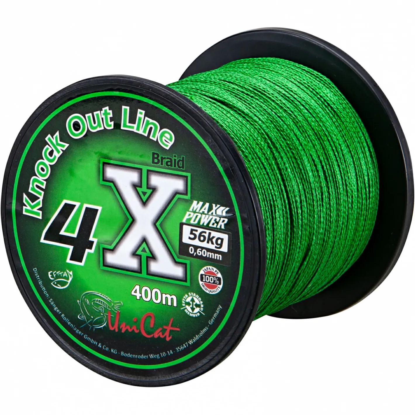 Clearance Uni Cat Wallerschnur 4X Braid Knock Out Line (400 m)