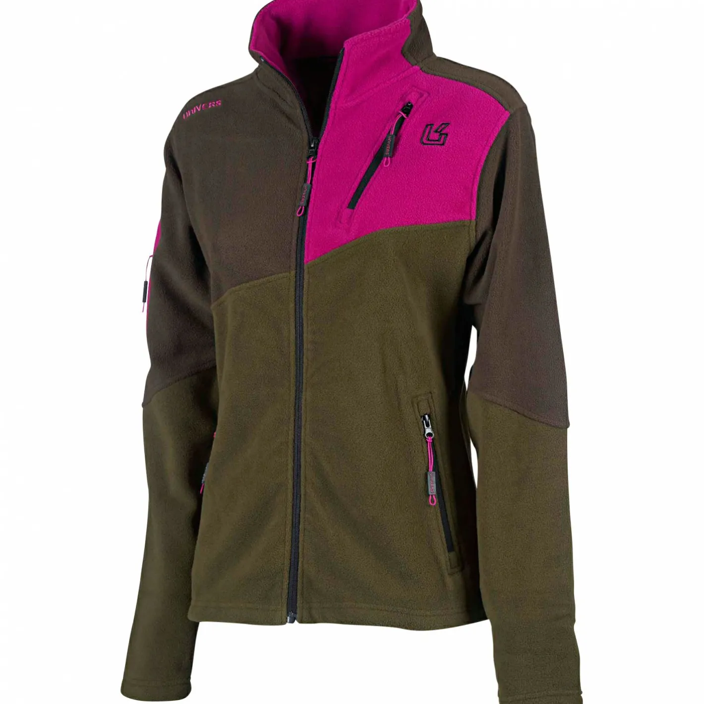 New Univers Lynx Fleece Hunting Jacket Damen (Oliv/Pink)