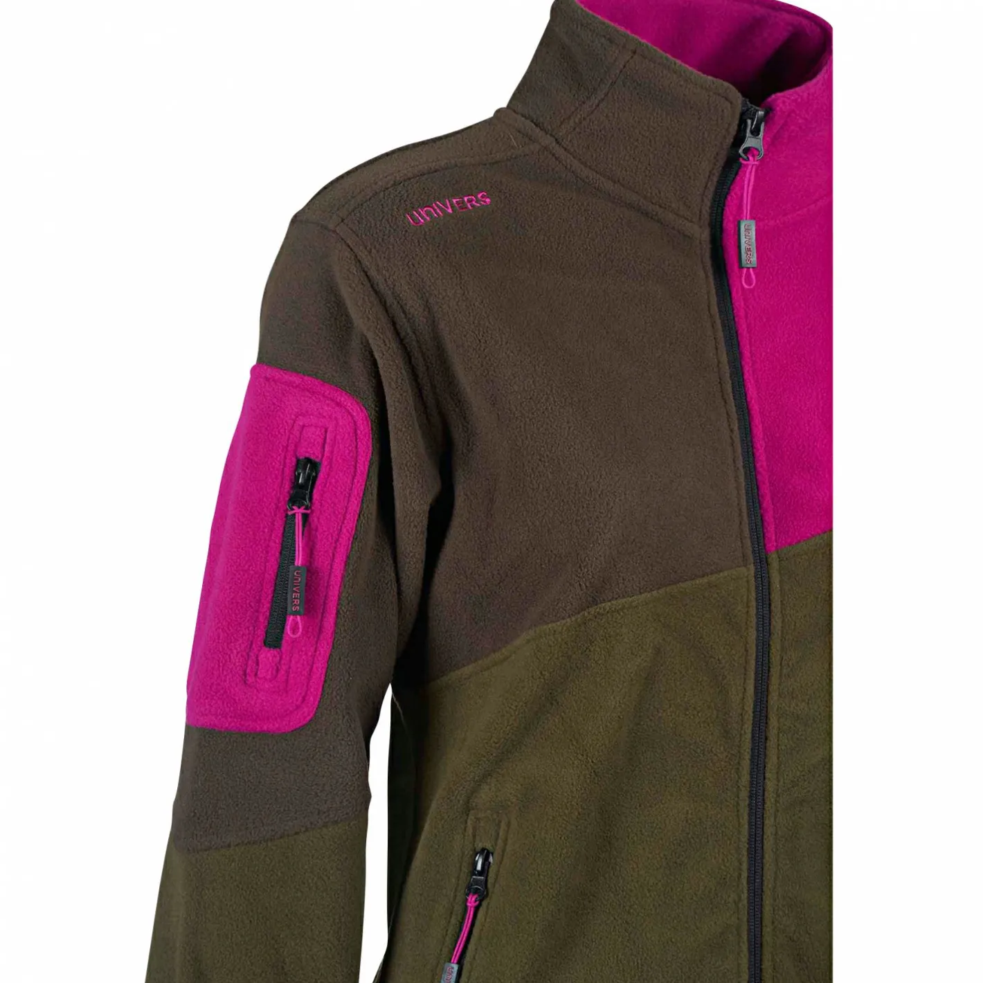 New Univers Lynx Fleece Hunting Jacket Damen (Oliv/Pink)