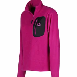 Univers Damen Angeljacken & -Westen<Spinale Fleece Mock-Neck Damen (Pink/Schwarz)
