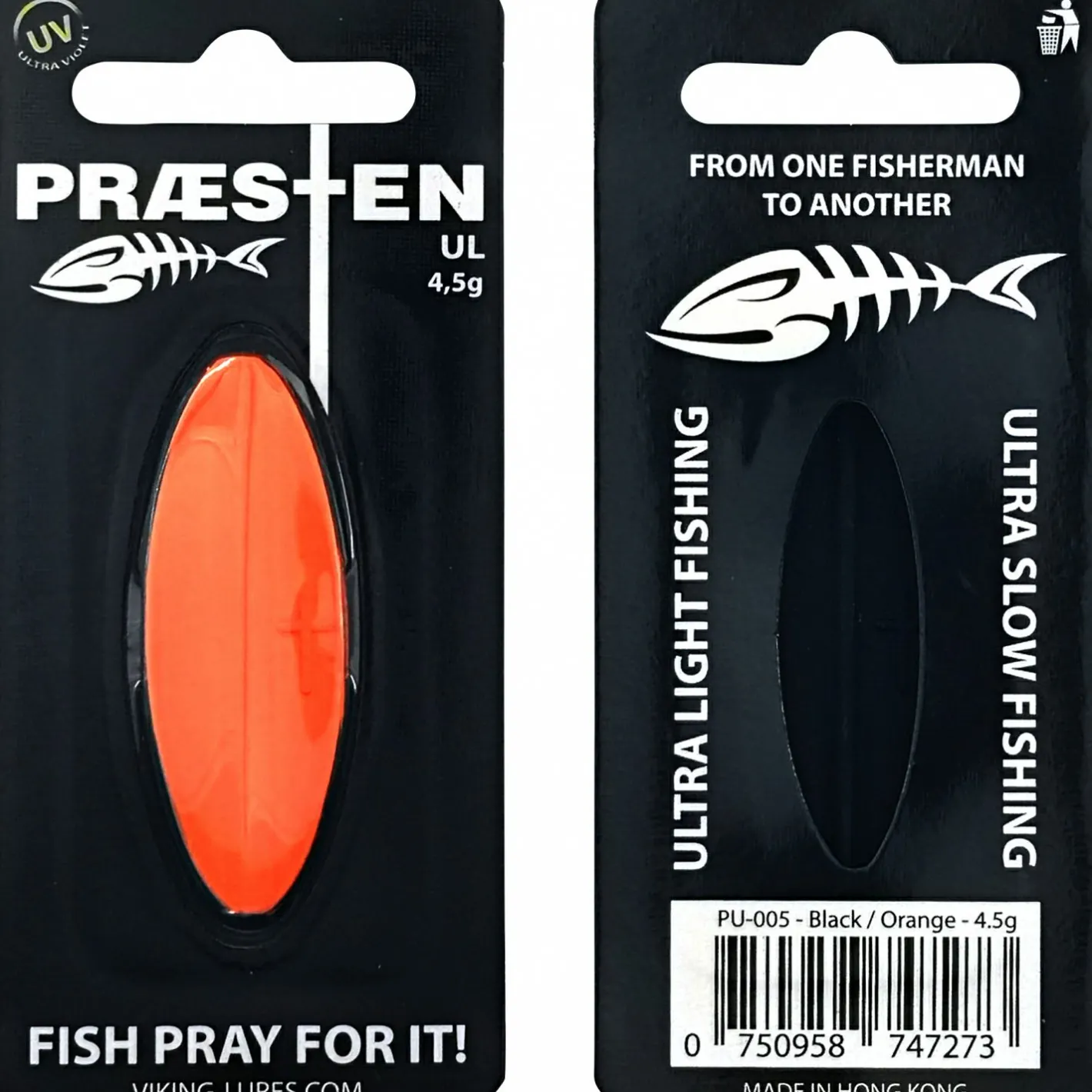Sale Westin Inlineköder Præsten UL (Black/Orange)