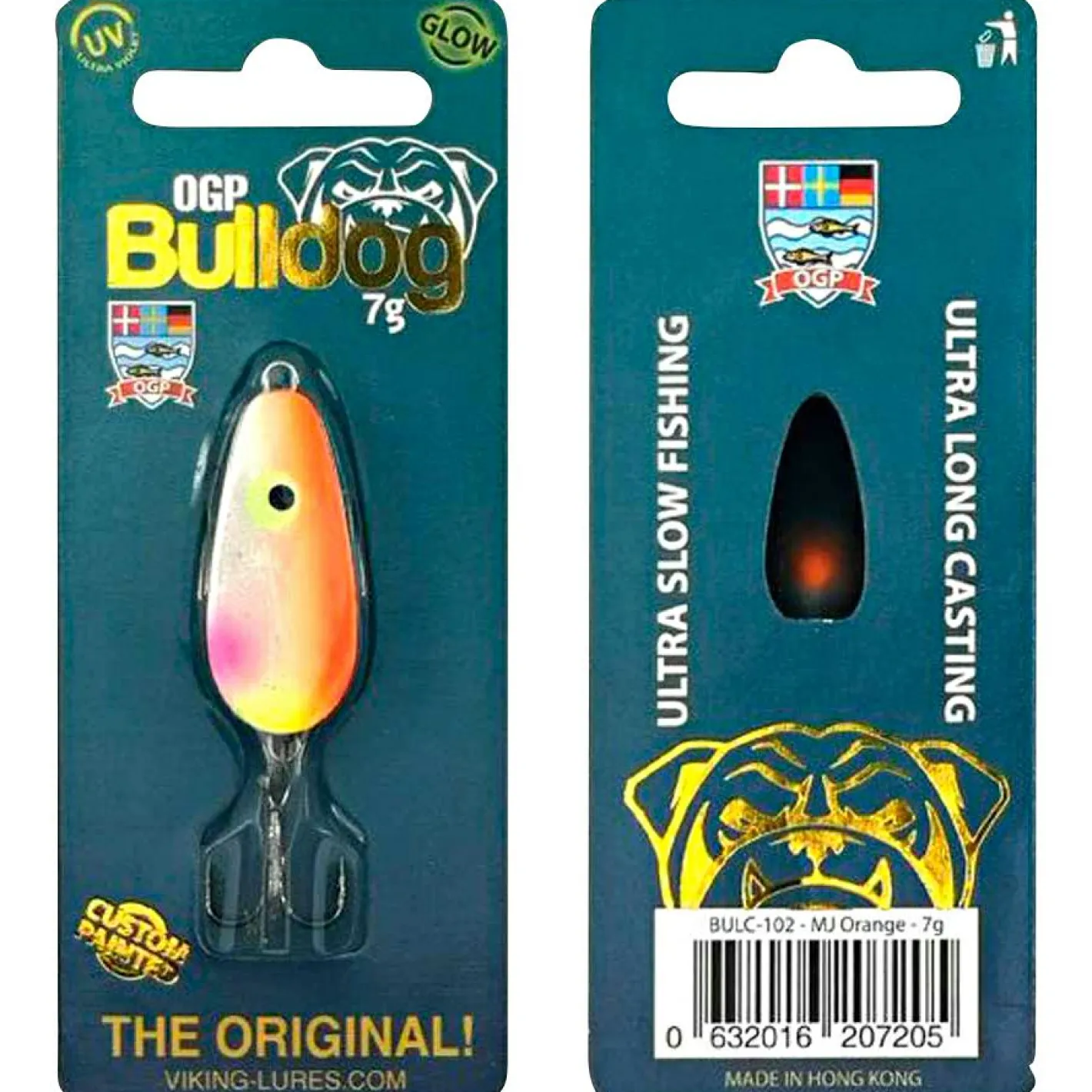 Westin Blinker<Kunstköder Bulldog Inline (MJ Orange)
