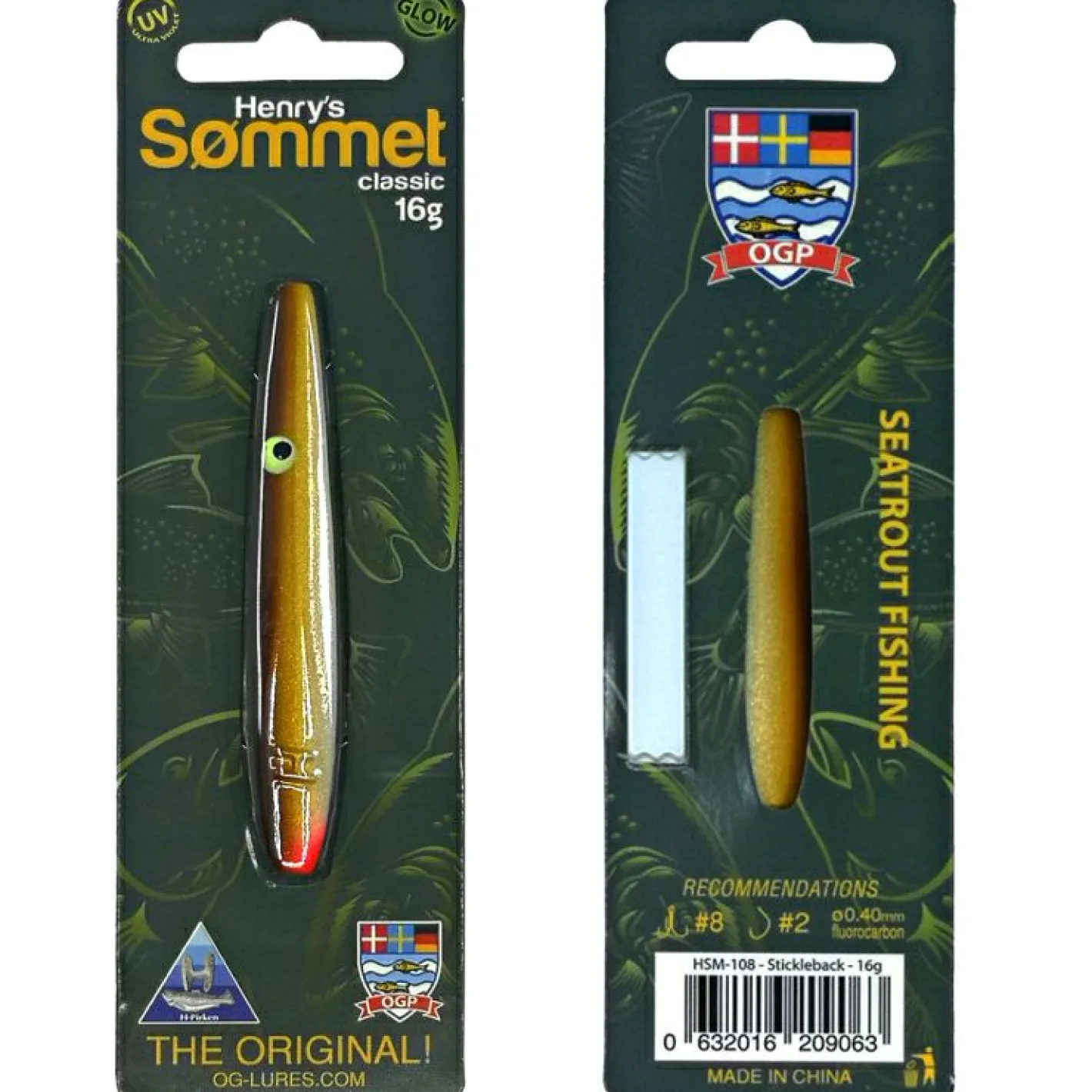 Westin Meeresköder ·Meerforellenblinker|Meeresköder<Meerforellen-Köder Henry´s Sømmet (Stickleback)