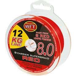 Best WFT Angelschnur KG 8.0 8-Carrier Super Braid (rot, 150 m)