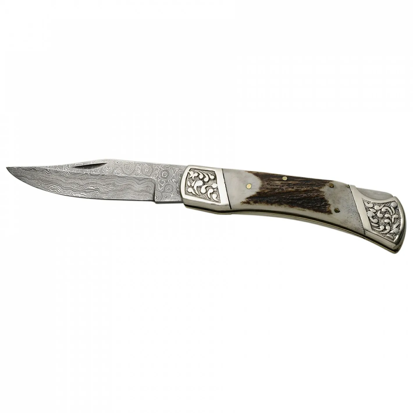 Whitefox Angelmesser·Taschen- & Multifunktionsmesser<Damast Taschenmesser Markgraf