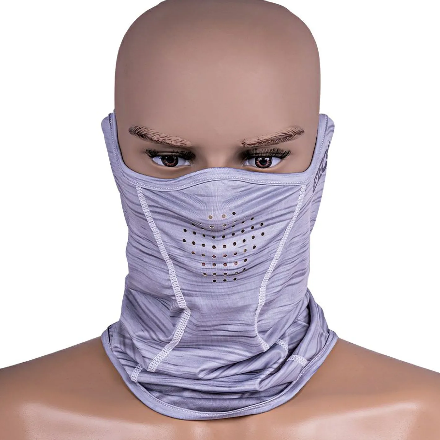 Clearance Zeck UV Neck Gaiter Unisex (Grey Melange)